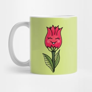 Cute Spring Flower Cartoon Character Mug